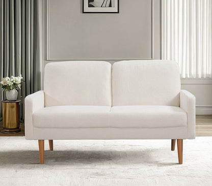 Loveseat Sofa, European Style With Sleek Design, Modern &amp; Vintage Flair, Upholstered 2 Seater Couch