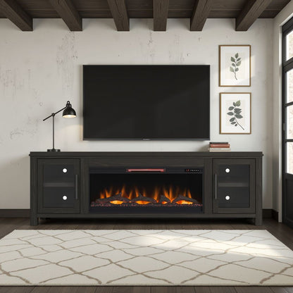 Tybee - Electric Fireplace TV Console For TVs Up To 95&quot; - Clove