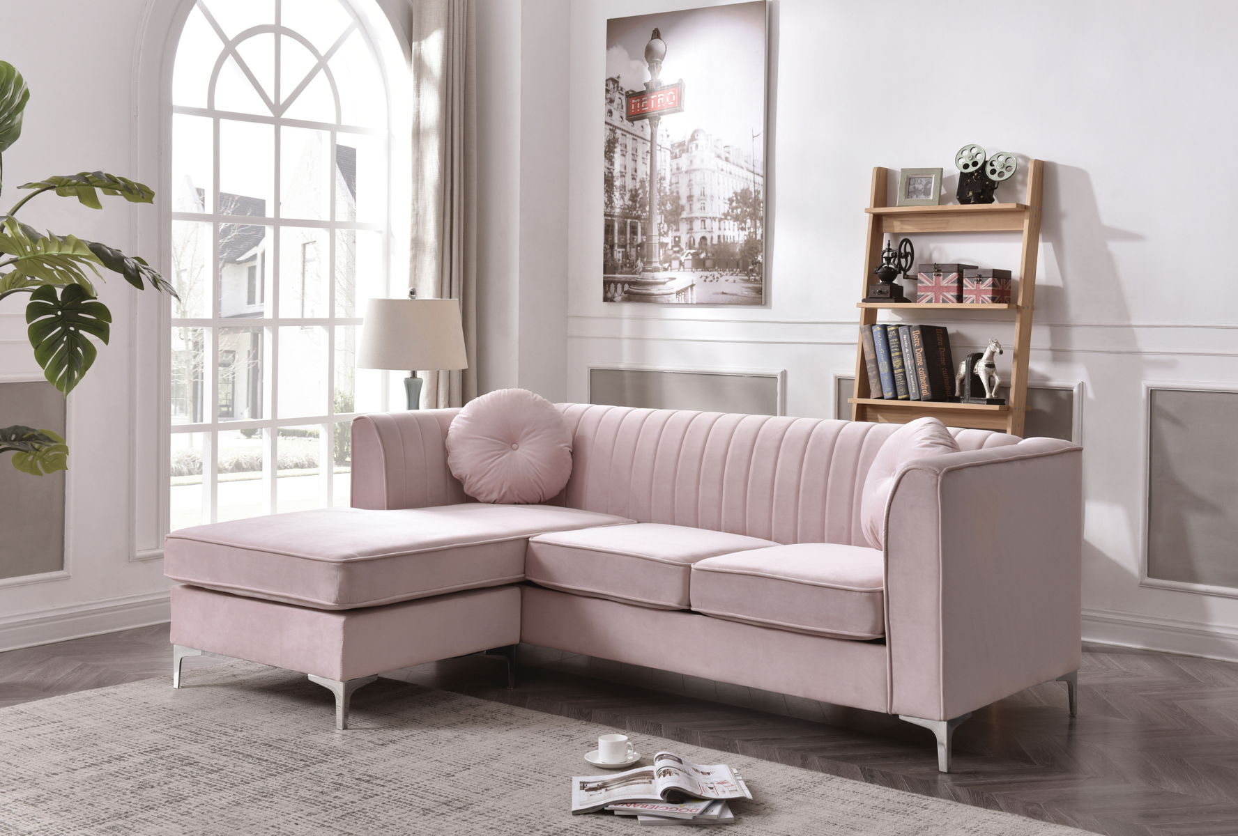 Delray - Micro Suede Sofa Chaise