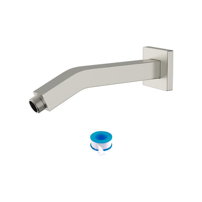Elegant 6&quot; Shower Arm With Flange, Stainless Steel Construction For Rain Shower Heads