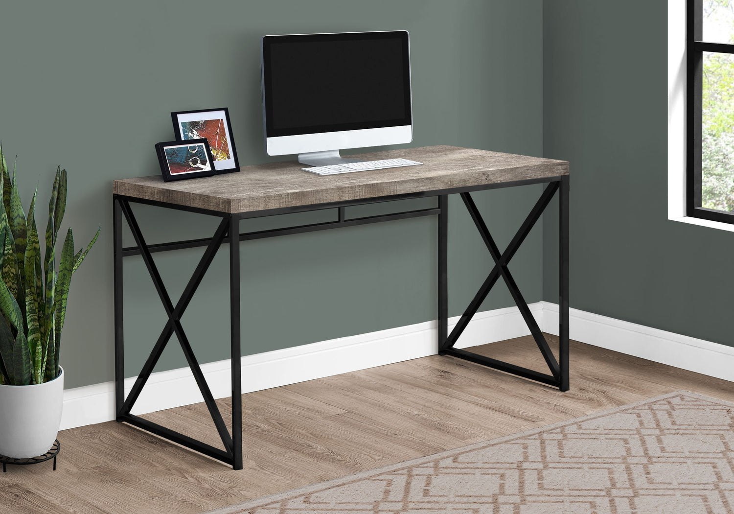 Computer Desk For Home Office, Laptop, Glossy Contemporary &amp; Modern