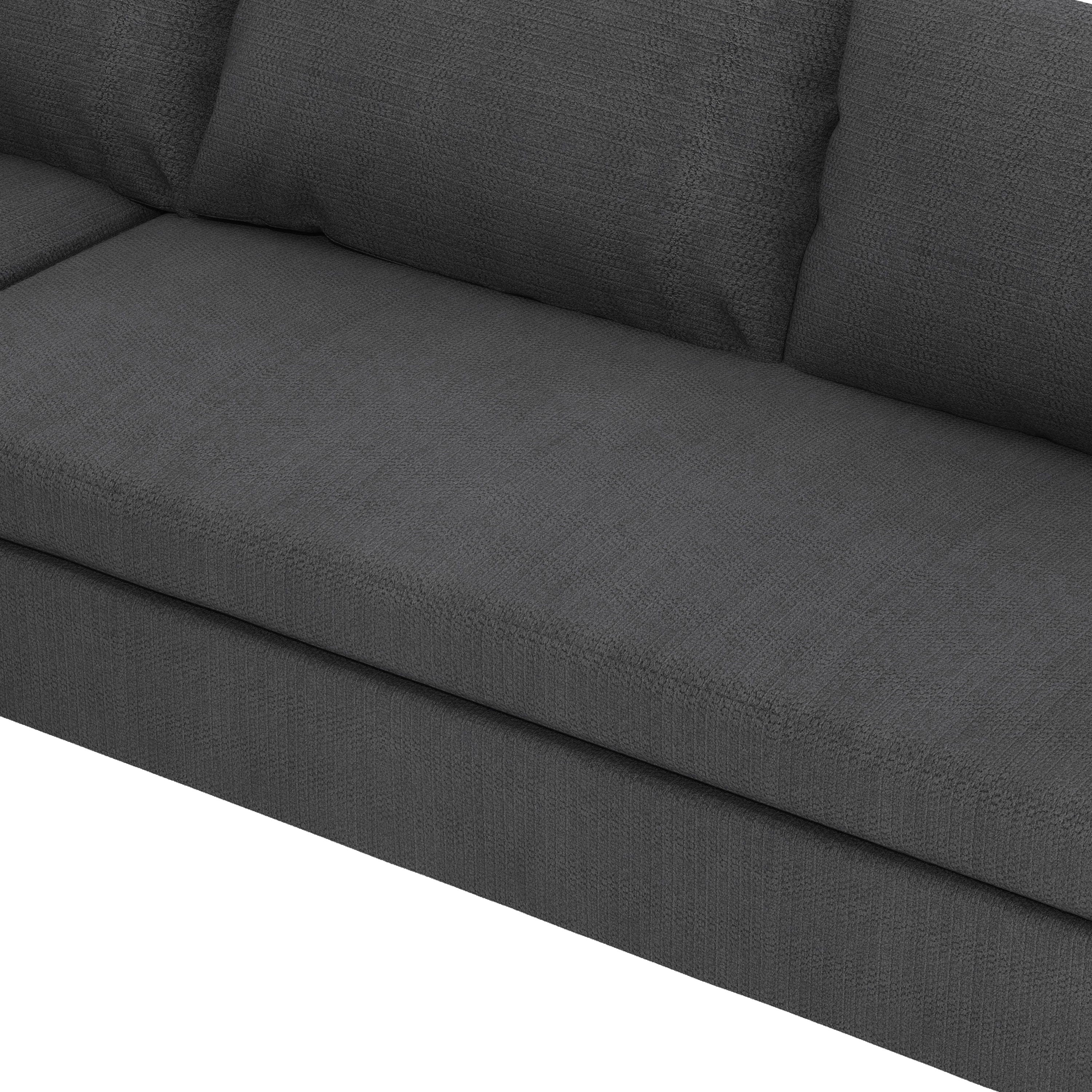 Modular Sectional Reversible U Shaped Couch Set, Free Combination Minimalist Style Oversized 8 Seat Convertible Sofa