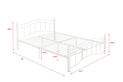 Metal Bed Frame With Headboard And Footboard