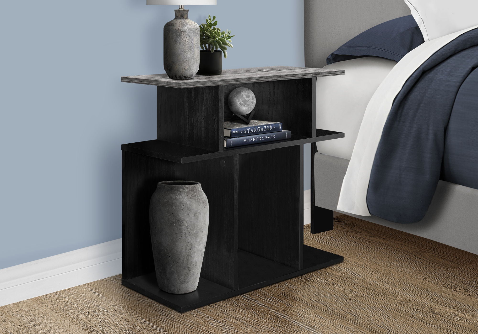 Accent Table, Side Contemporary &amp; Modern - Black