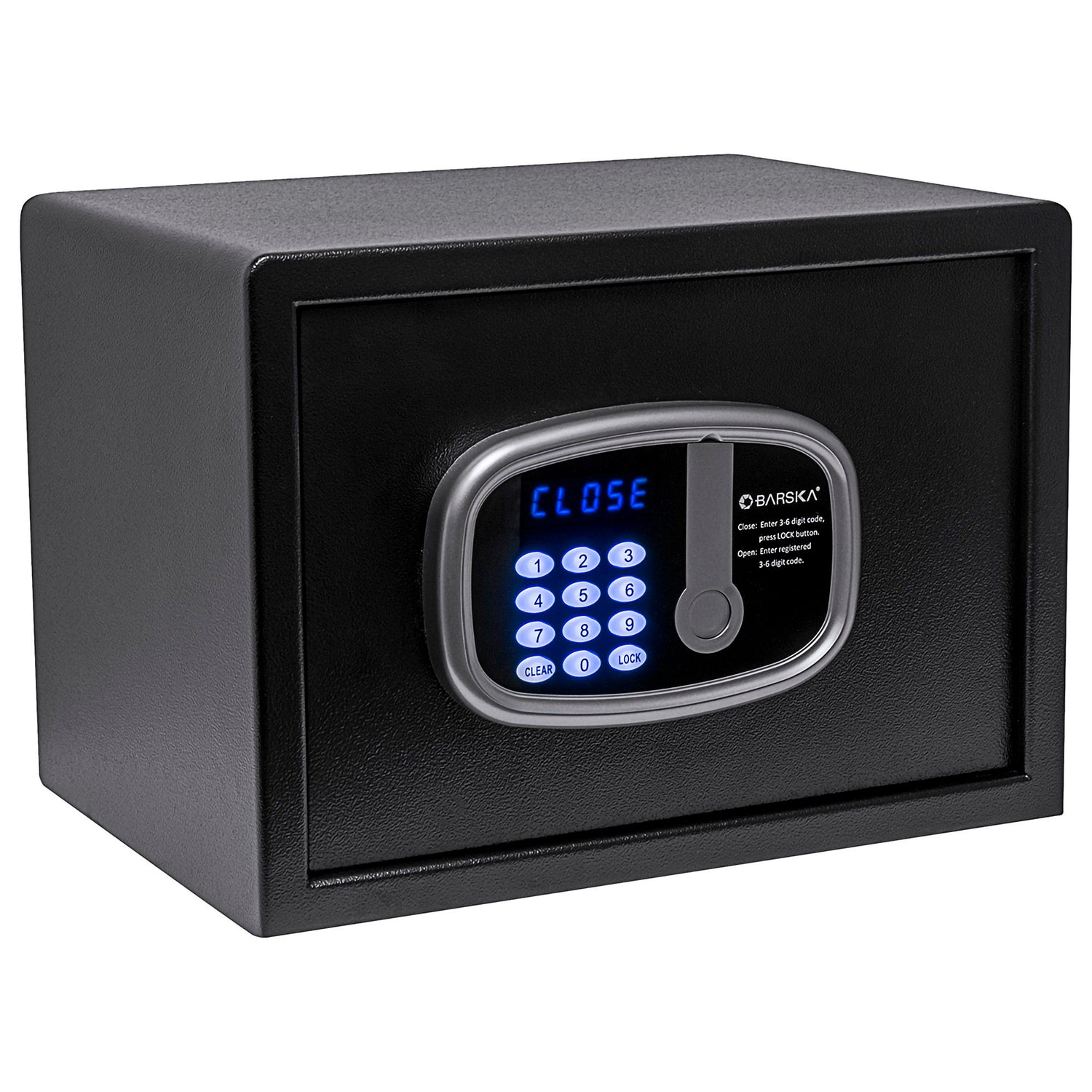 0 58 Cu Ft Compact Hotel Safe - Black