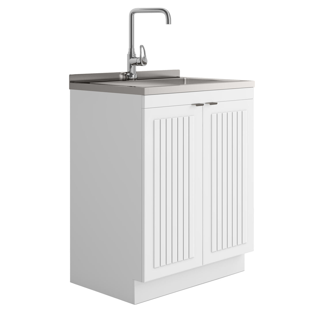 Murphy - Laundry Cabinet &amp; Faucet And Stainless Steel Sink