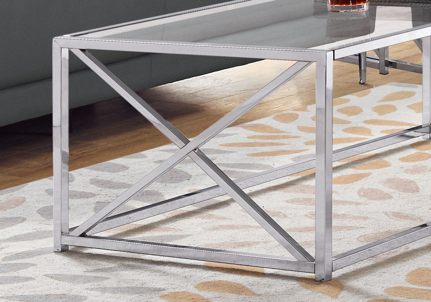 Table, Rectangular, Contemporary &amp; Modern - Chrome