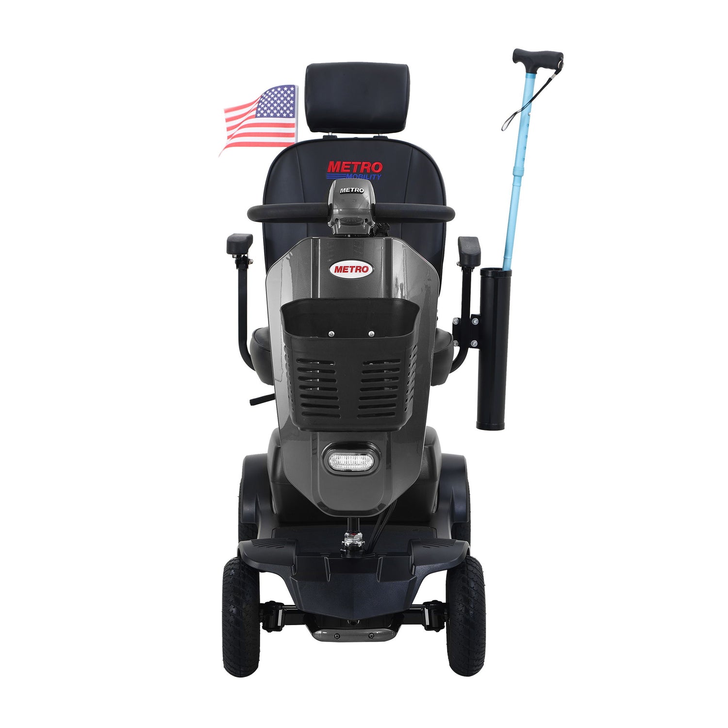 Max Plus - 4 Wheels Outdoor Compact Mobility Scooter With 2 Pieces X 20Ah Lead Acid Battery, 16 Miles, Cup Holders &amp; USB Charger Port