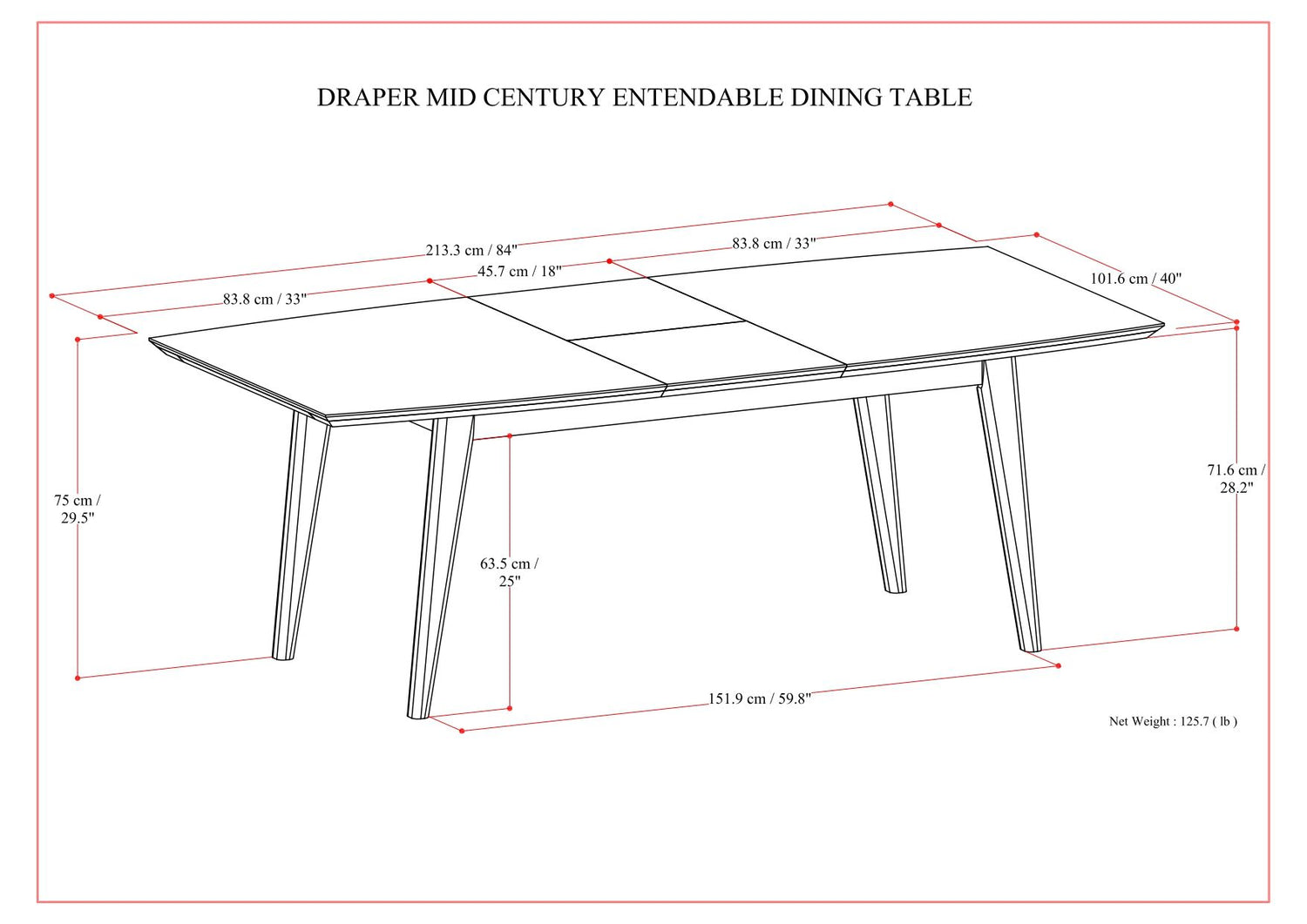 Draper - Rectangular Dining Table