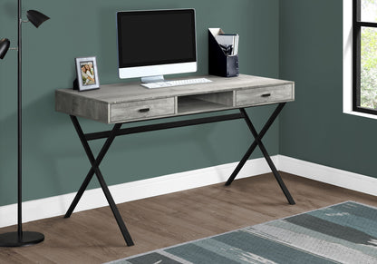 Computer Desk For Home Office, Laptop, Storage Drawers, Glossy Contemporary &amp; Modern