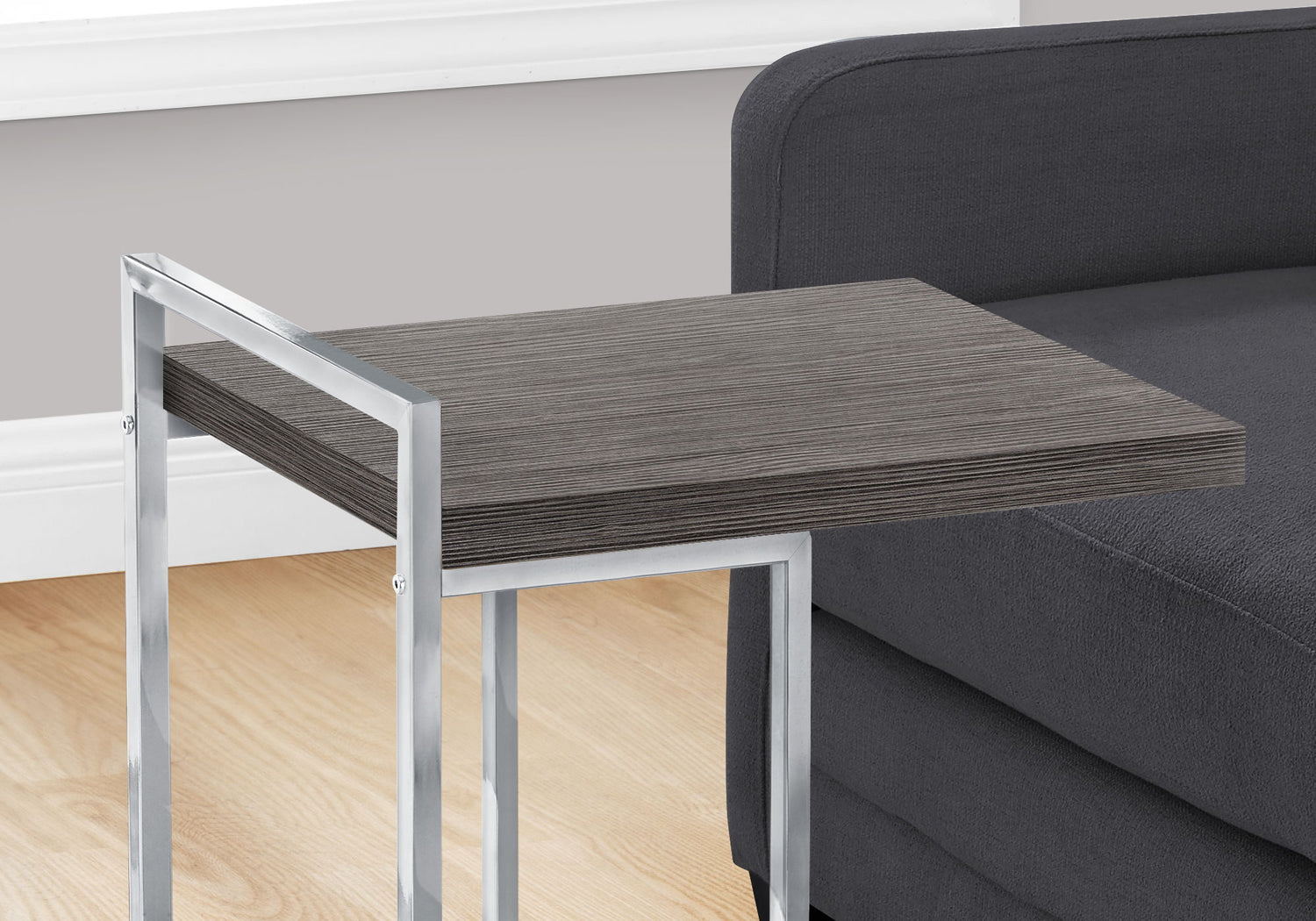 Accent Table, C - Shaped, Contemporary &amp; Modern