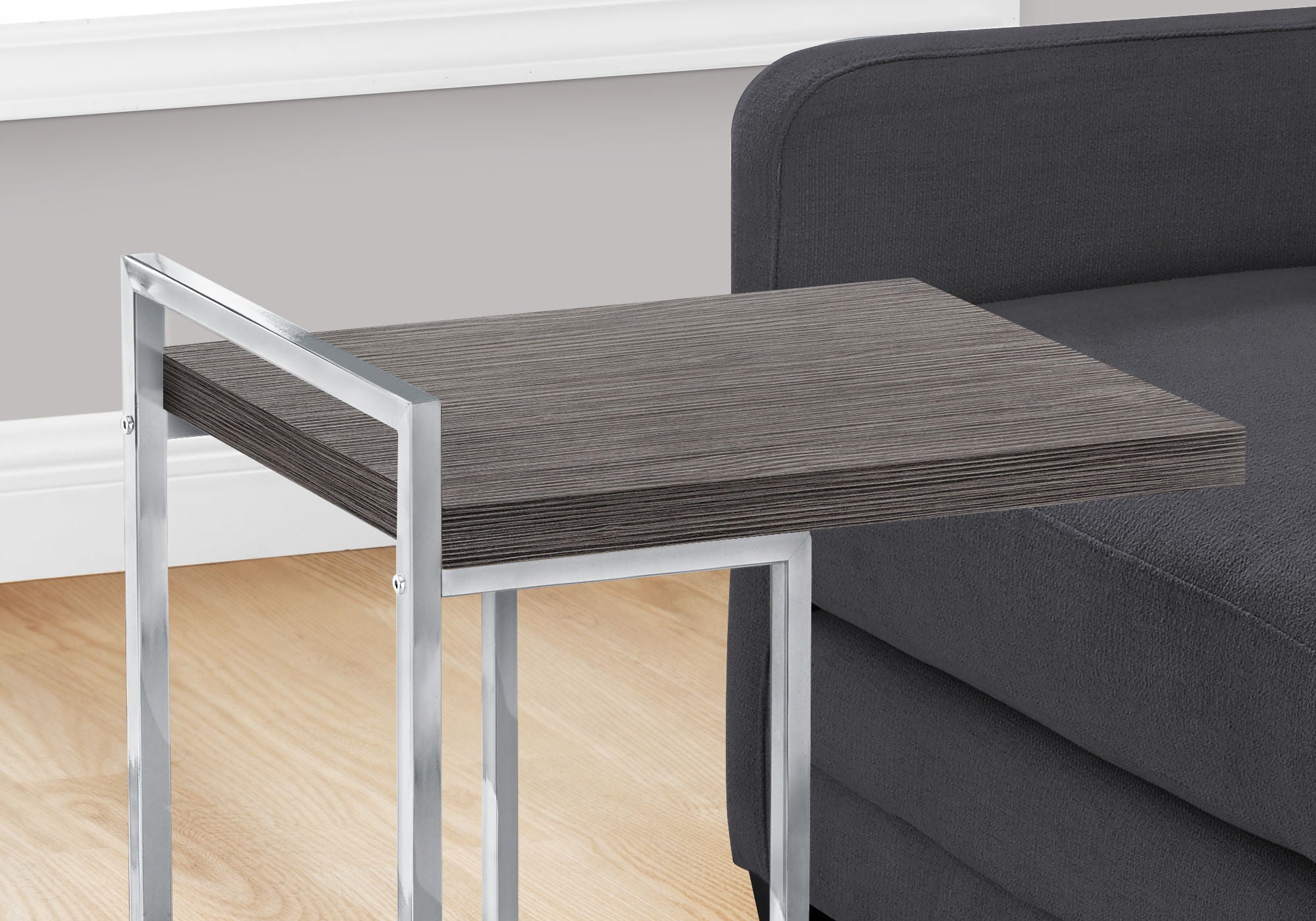 Accent Table, C - Shaped, Contemporary &amp; Modern