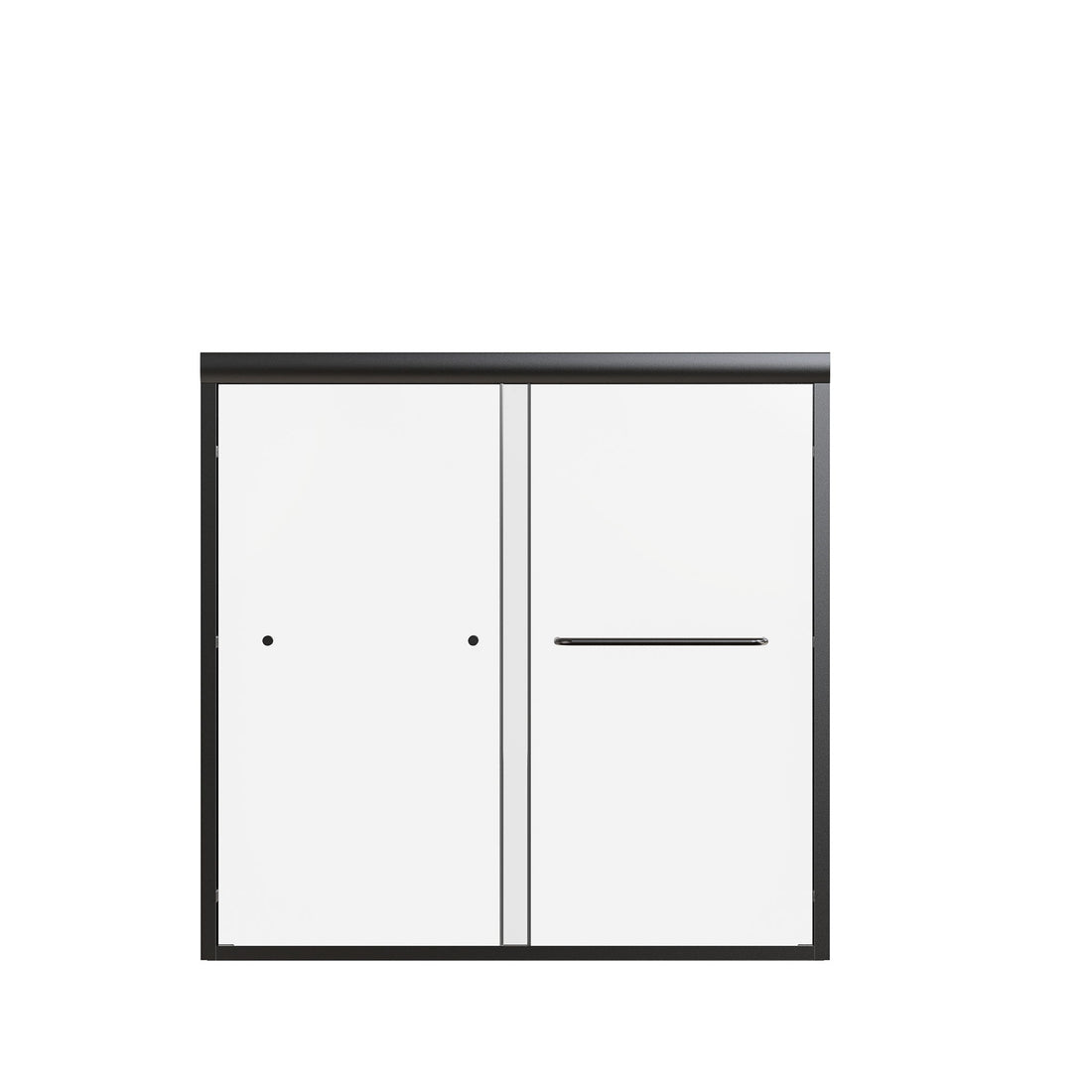 Semi-Frameless Double Sliding Shower Door, Bypass Shower Door, 1 / 4&quot; (6Mm) Thick SGCC Tempered Glass Door