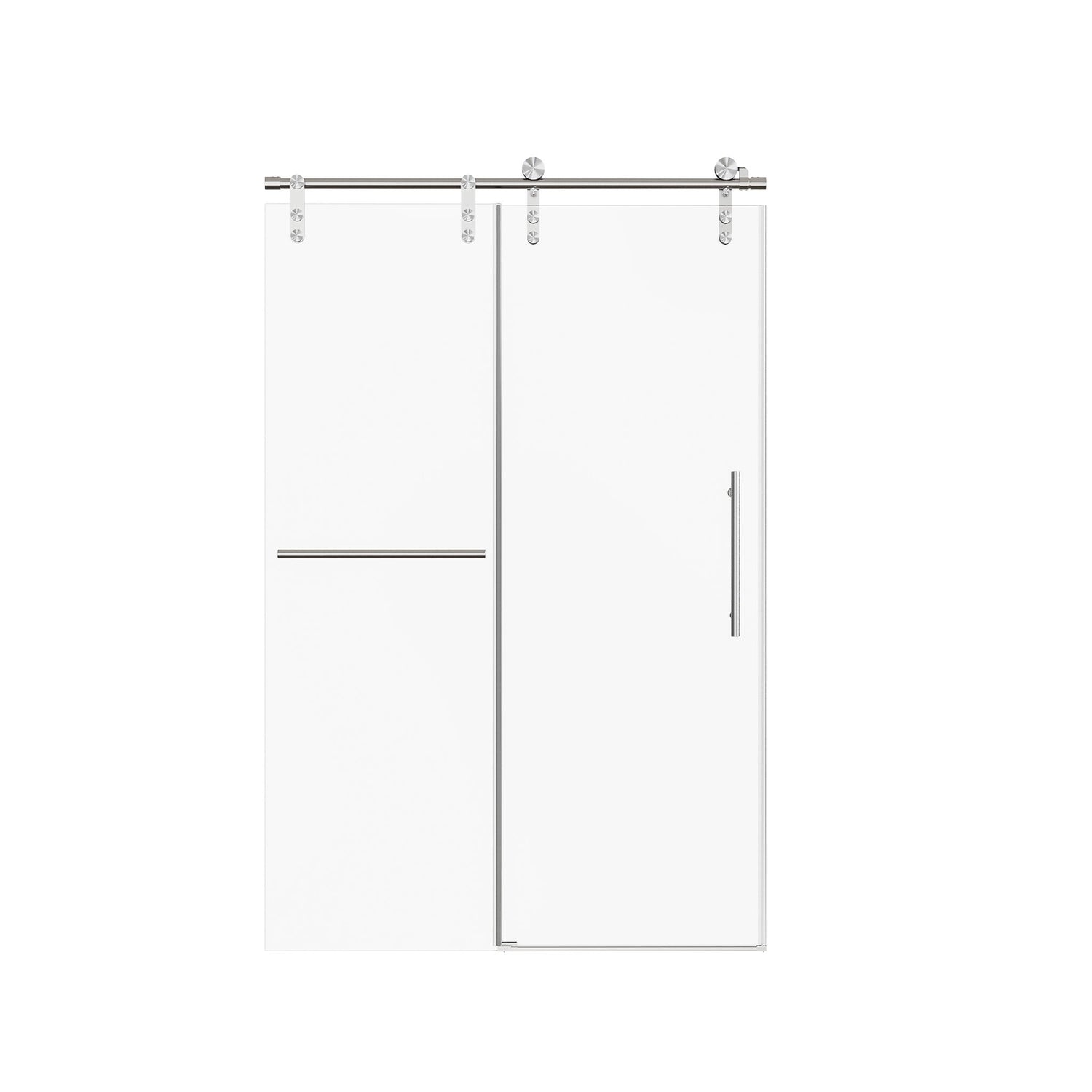 Frameless Single Sliding Shower Doors With Towel Rail &amp; Handle