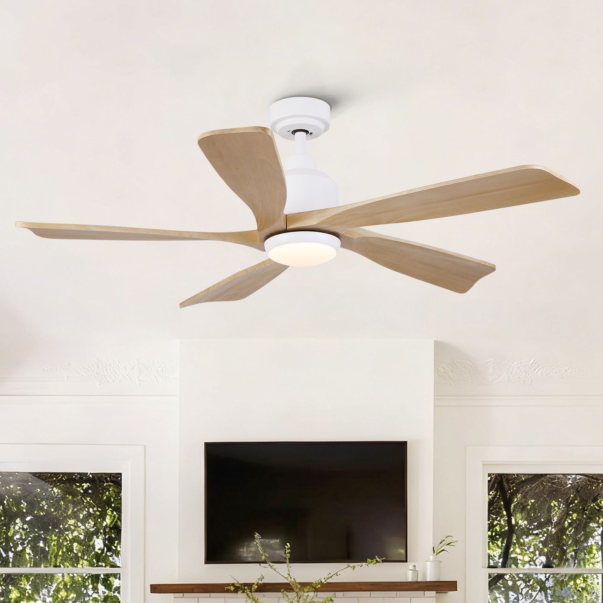 American Farmhouse Ceiling Fan With Light Quiet DC Motor