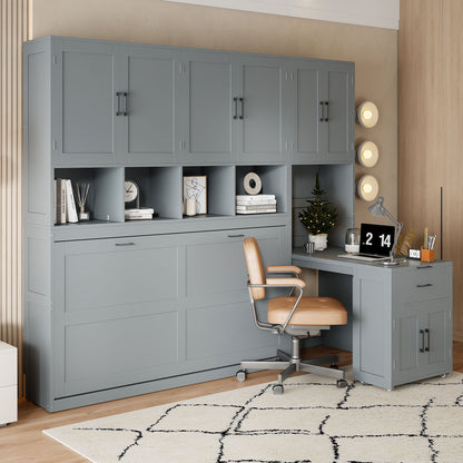 Murphy Wall Bed With Closet, Drawers &amp; Desk