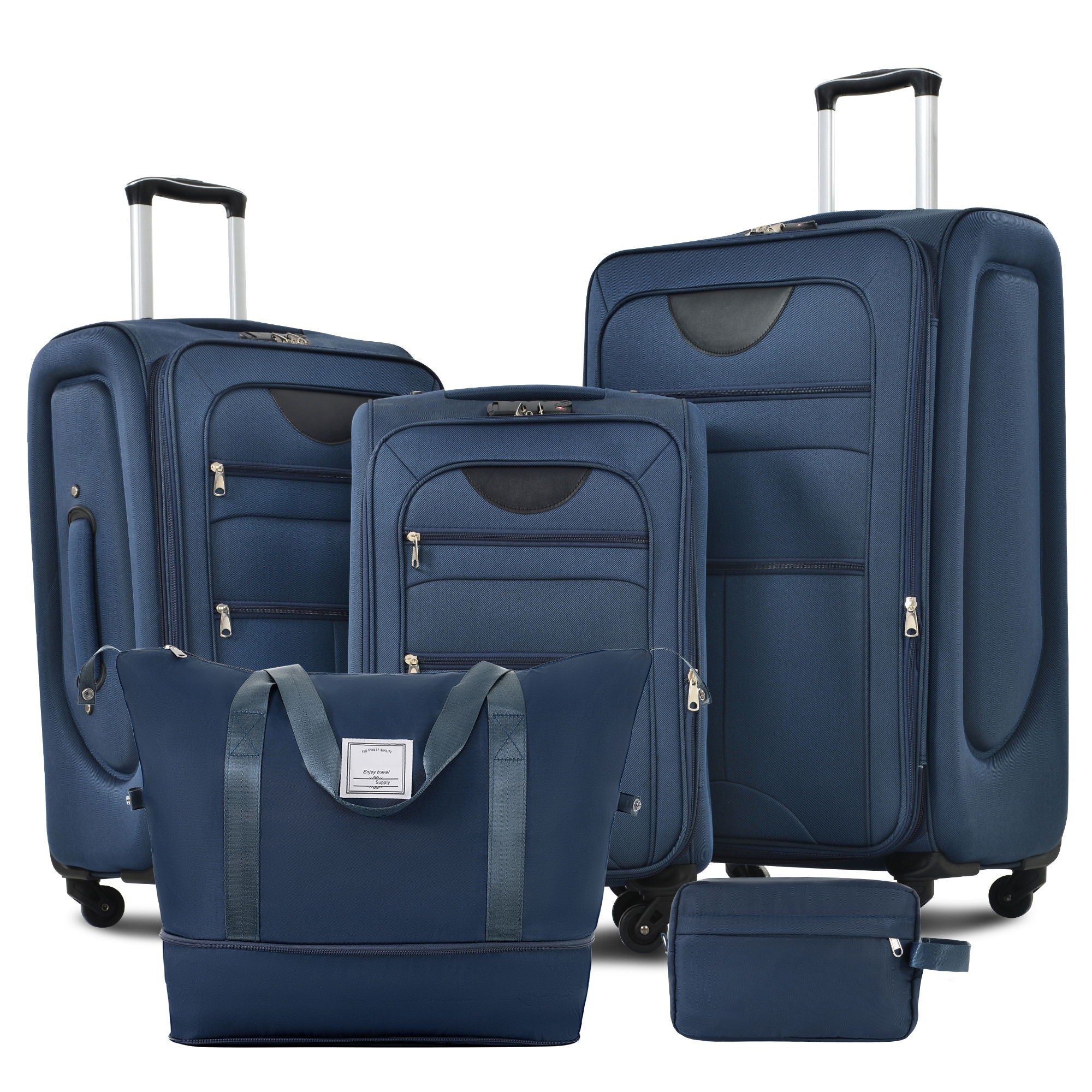 Softside Luggage Expandable Set &amp; Duffel Bag Upright Spinner
