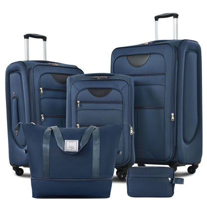 Softside Luggage Expandable Set &amp; Duffel Bag Upright Spinner