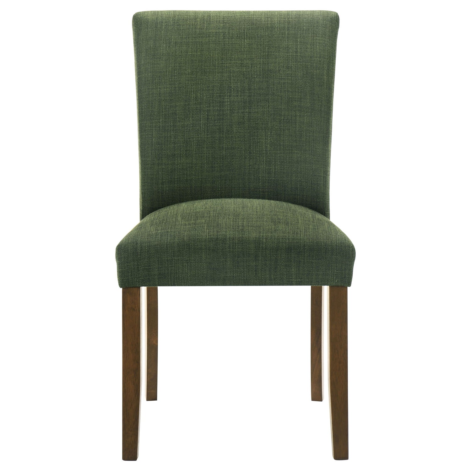 Luxe Upholstered Dining Side Chairs With Gently Curved Back (Set of 2)