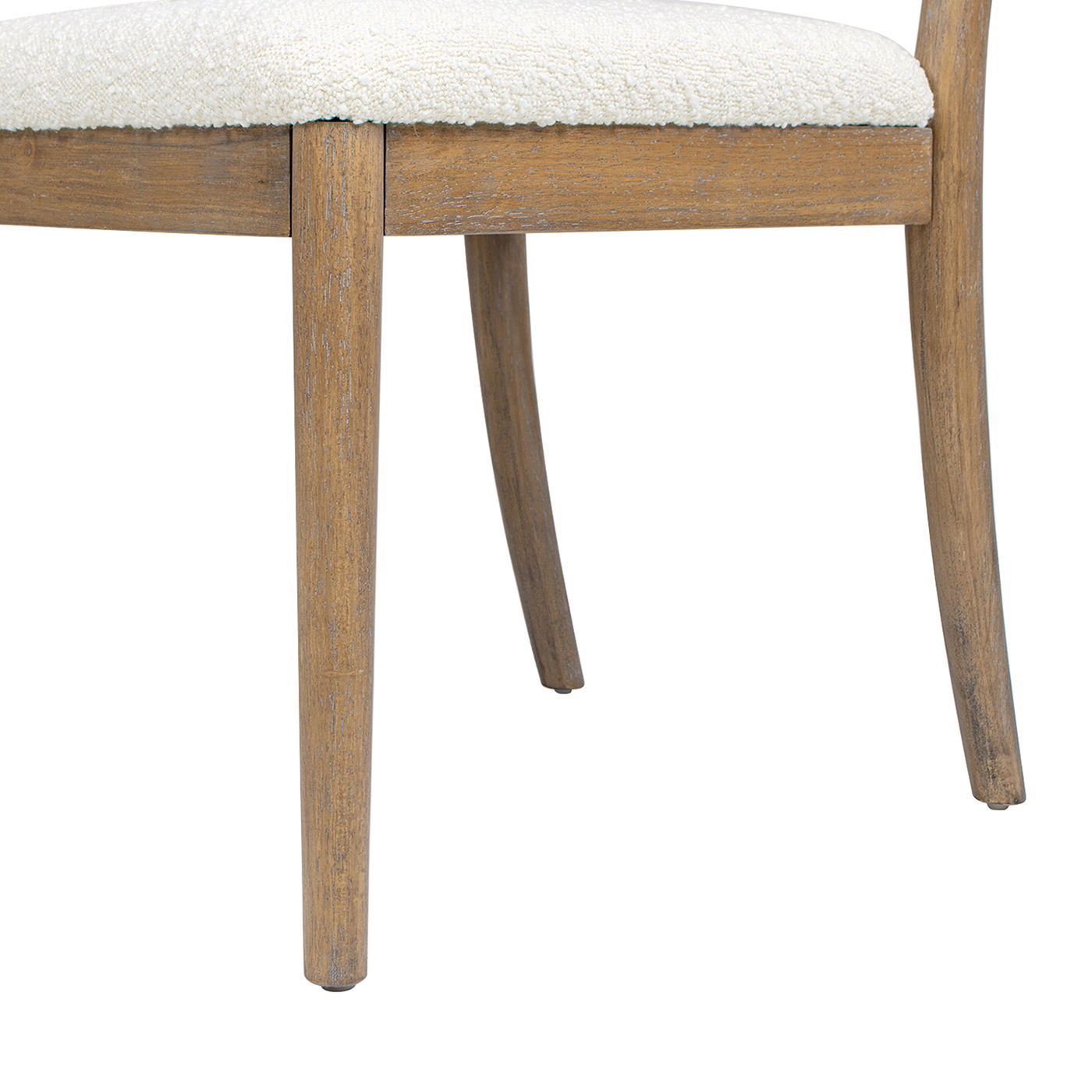 Leon - Arched Back &amp; Upholstered Dining Chair (Set of 2) - Ivory White