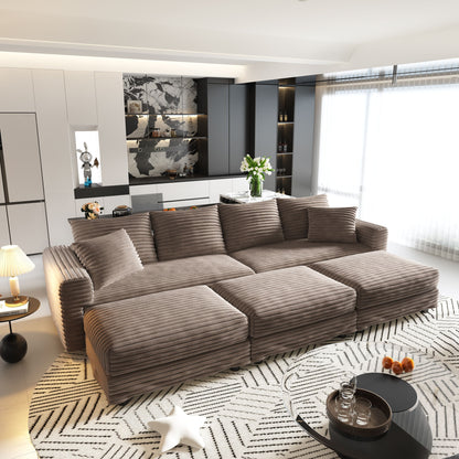 Modern Comfy Upholstered Sofa Cloud Couch &amp; Deep Seat Couches