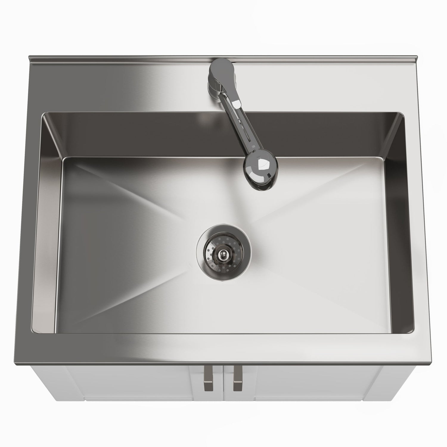 Kyle - Laundry Cabinet &amp; Faucet And Stainless Steel Sink
