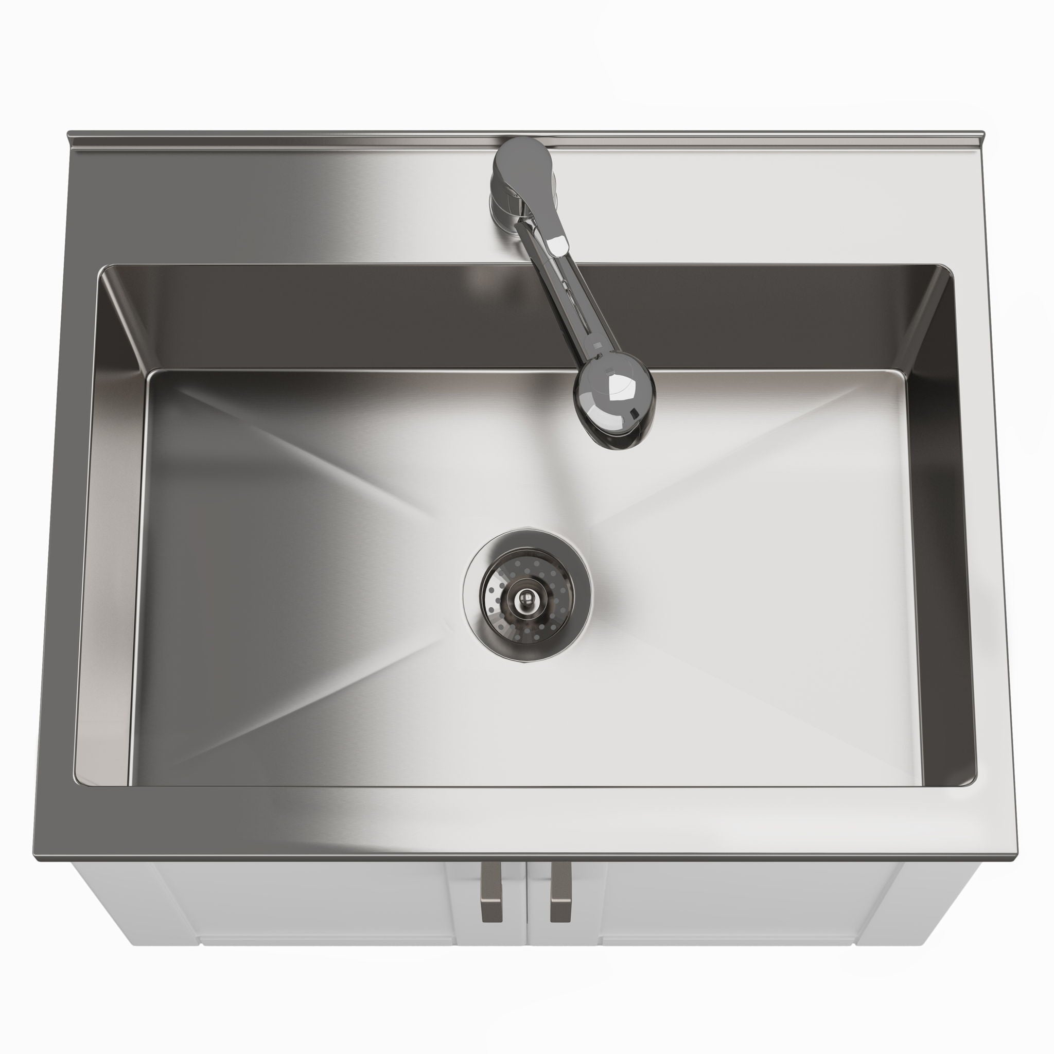 Kyle - Laundry Cabinet &amp; Faucet And Stainless Steel Sink
