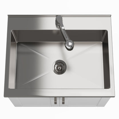 Kyle - Laundry Cabinet &amp; Faucet And Stainless Steel Sink
