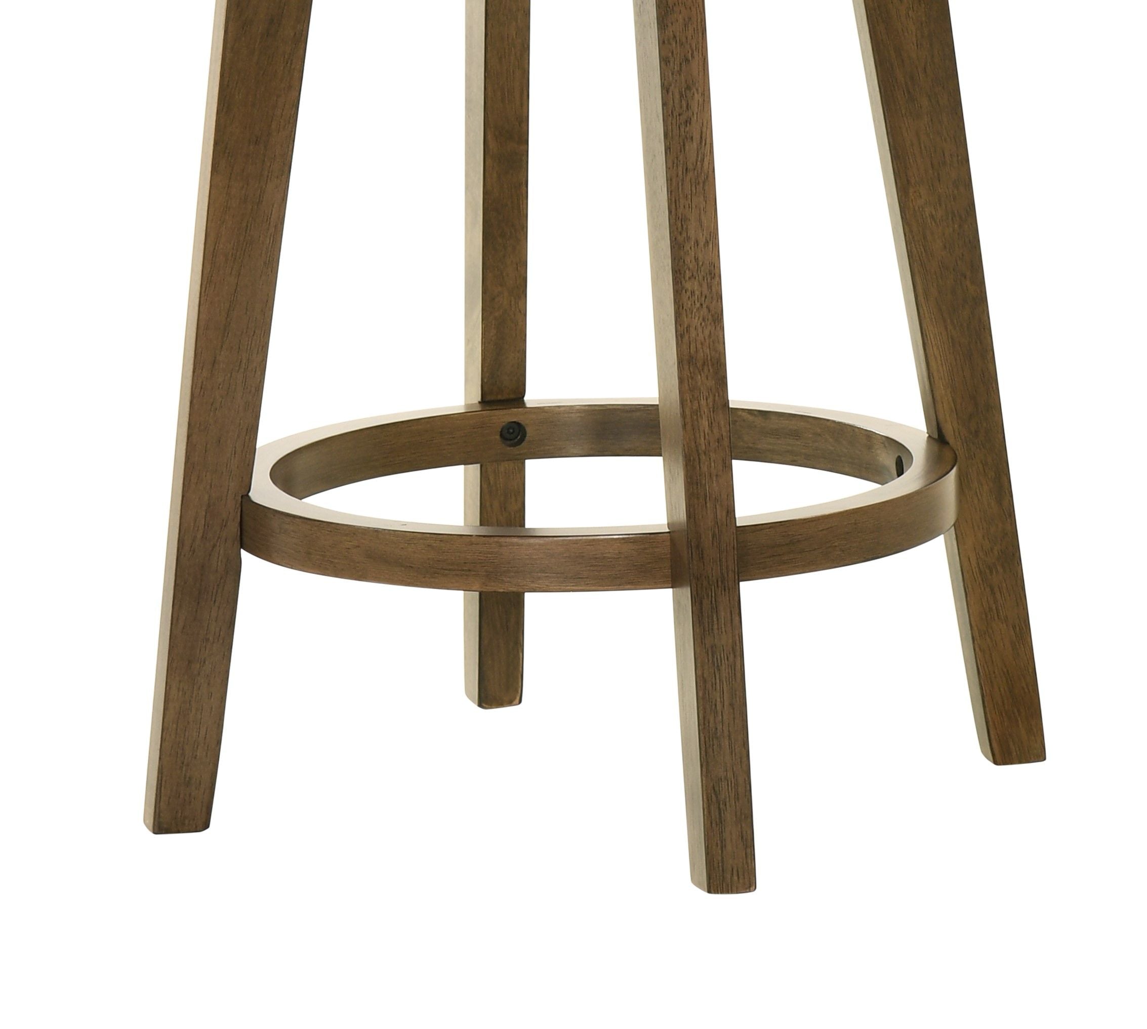 Joplin - 20.5&quot; Ladder Back Counter Height Swivel Chair With Upholstered Seat