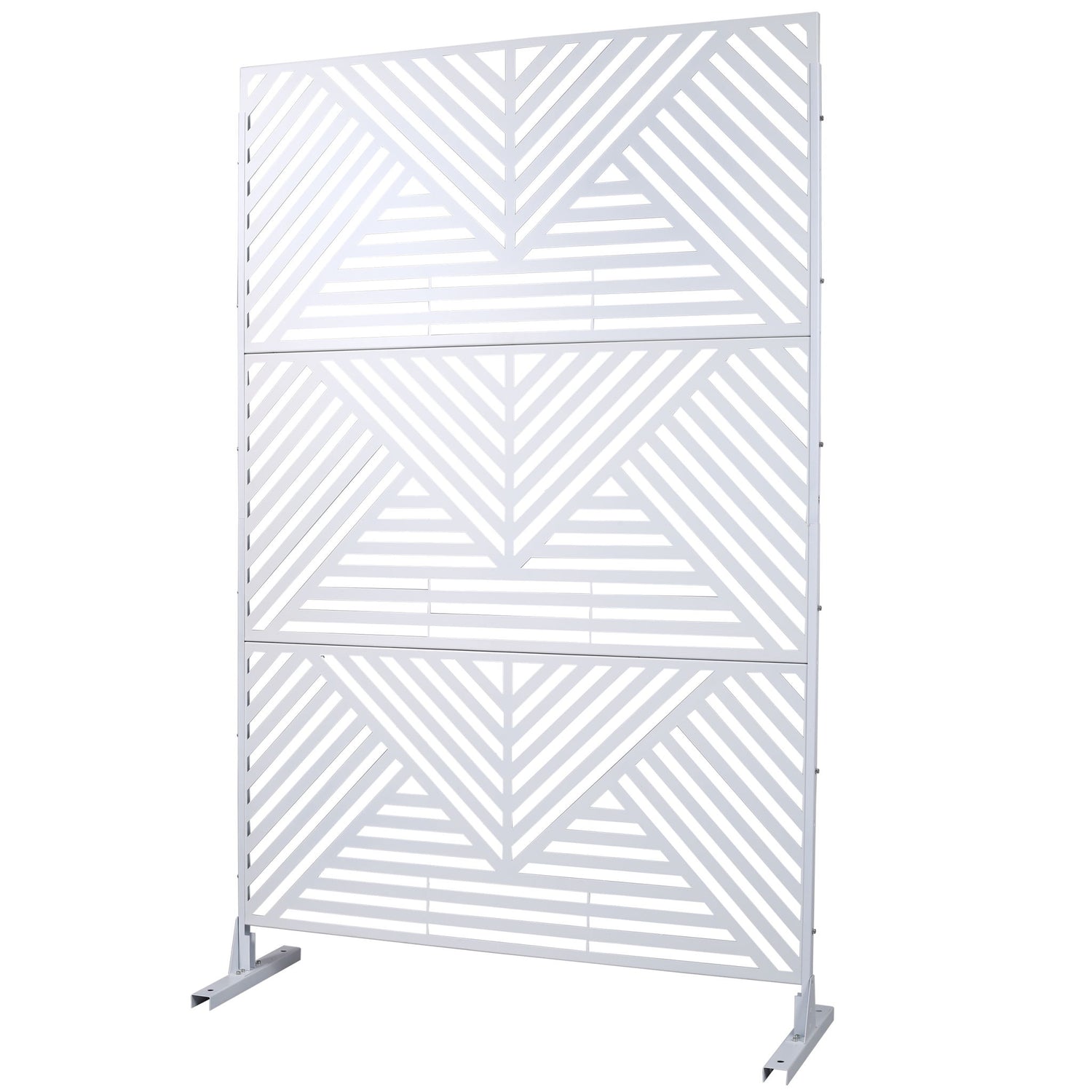 Freestanding Outdoor &amp; Indoor Freestanding Metal Privacy Screen