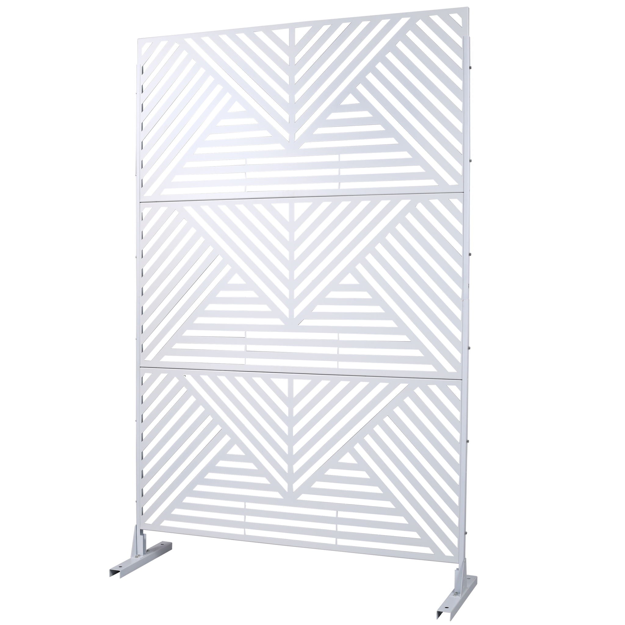 Freestanding Outdoor &amp; Indoor Freestanding Metal Privacy Screen