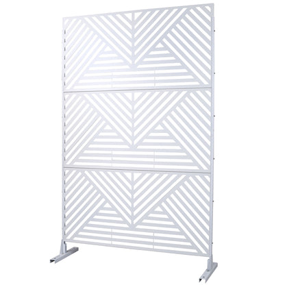 Freestanding Outdoor &amp; Indoor Freestanding Metal Privacy Screen