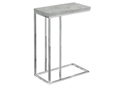 Accent Table, C - Shaped, Tempered Glass, Stylish Design Contemporary &amp; Modern