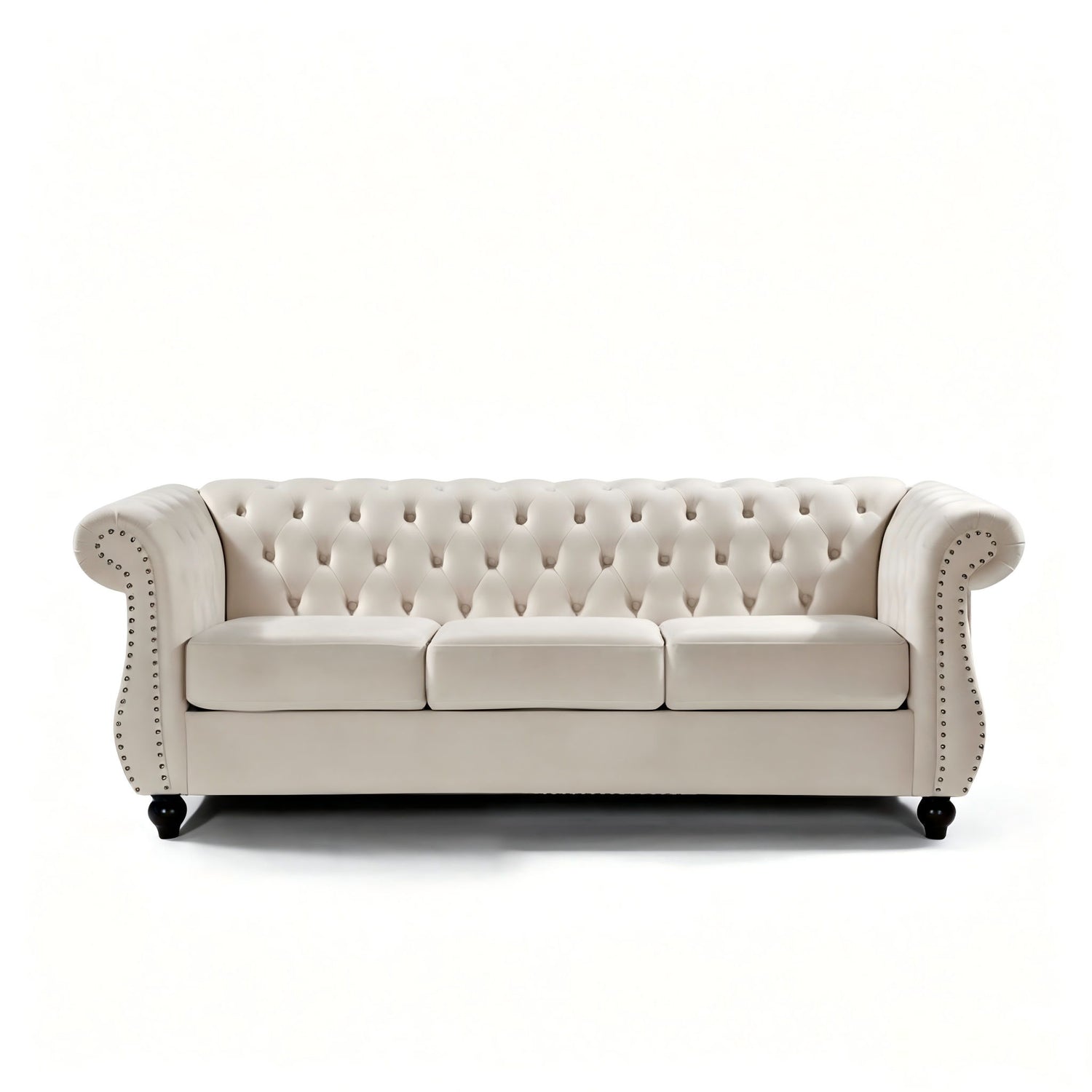Chesterfield 3 Seater Sofa With Rolled Arms