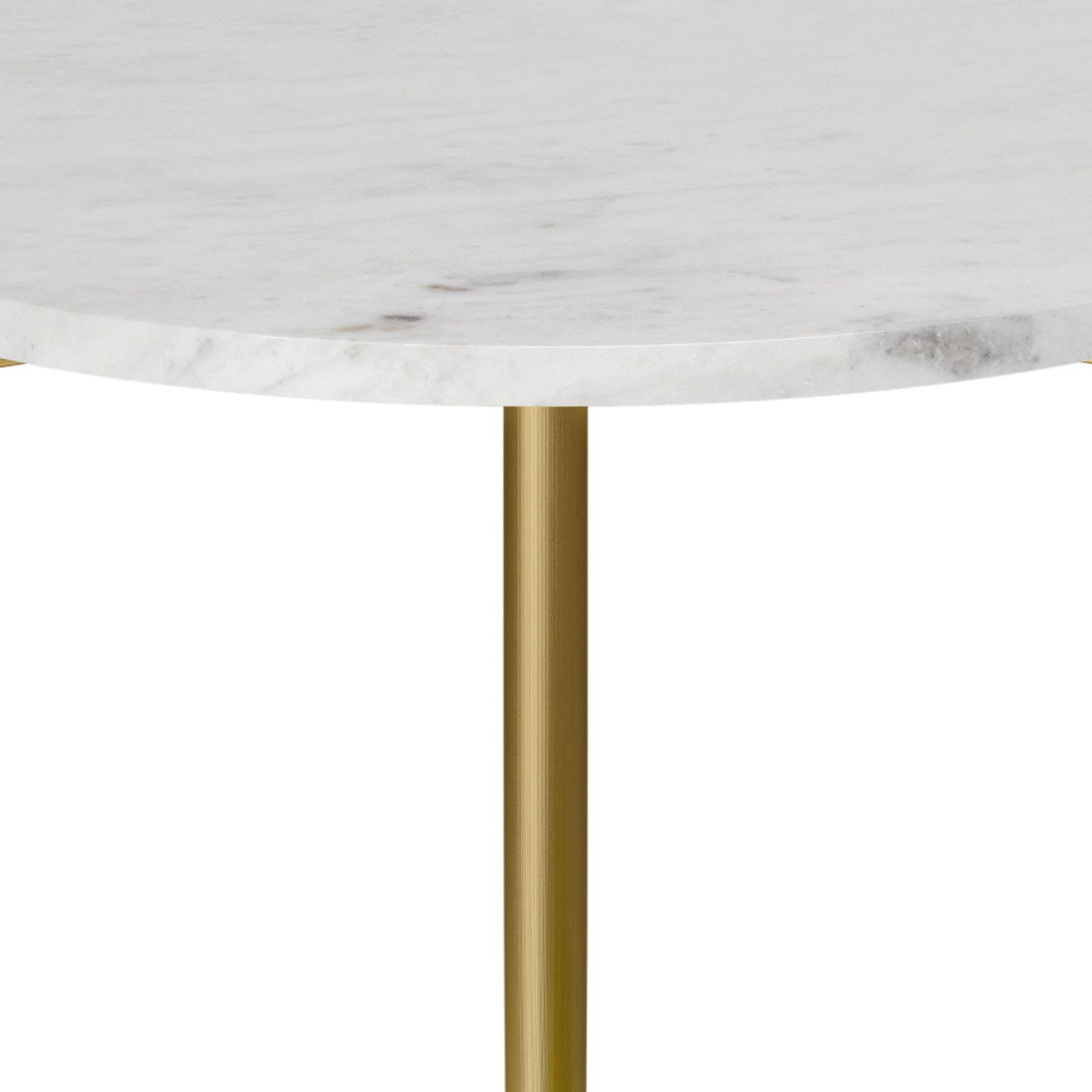 Wagner - Round Marble &amp; Wood Table