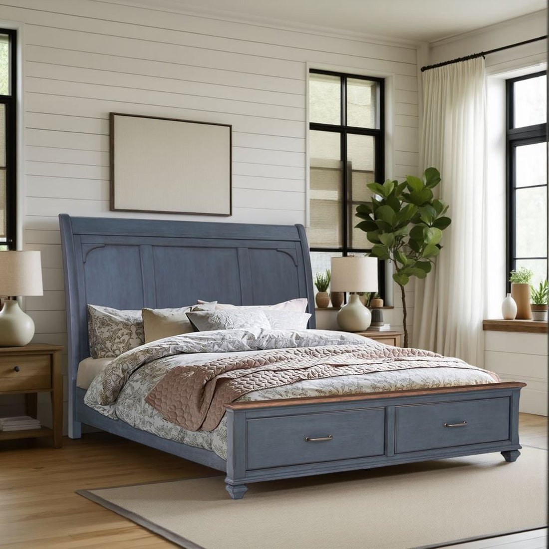 Sleigh Bed &amp; USB Ports