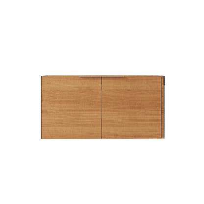 Floating Bathroom Vanity Cabinet &amp; Soft Close Double Doors, Spacious Interior Storage, Wall Mounted, Cabinet Only