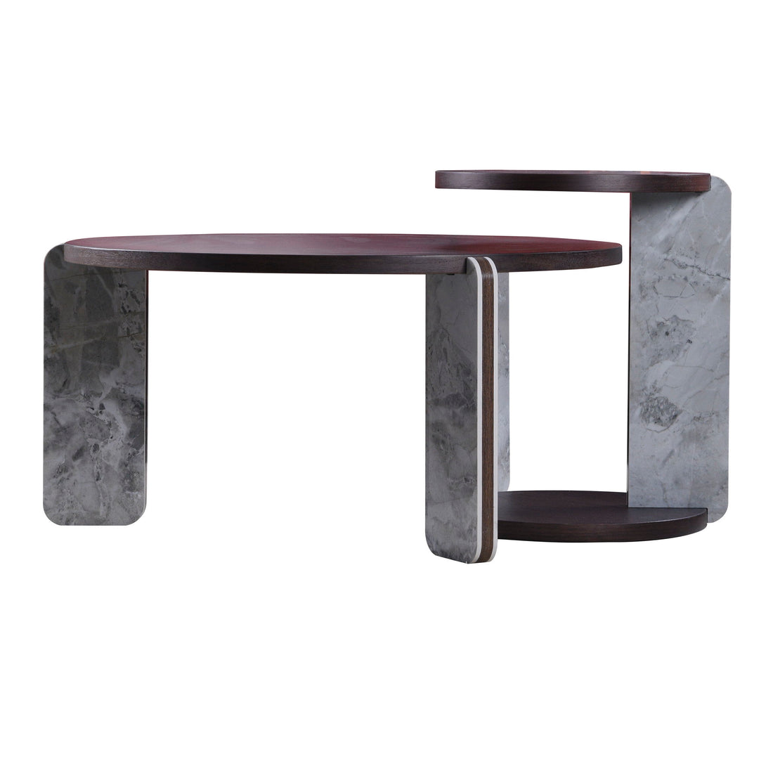 Coffee Table Set With Center Table &amp; Side Table