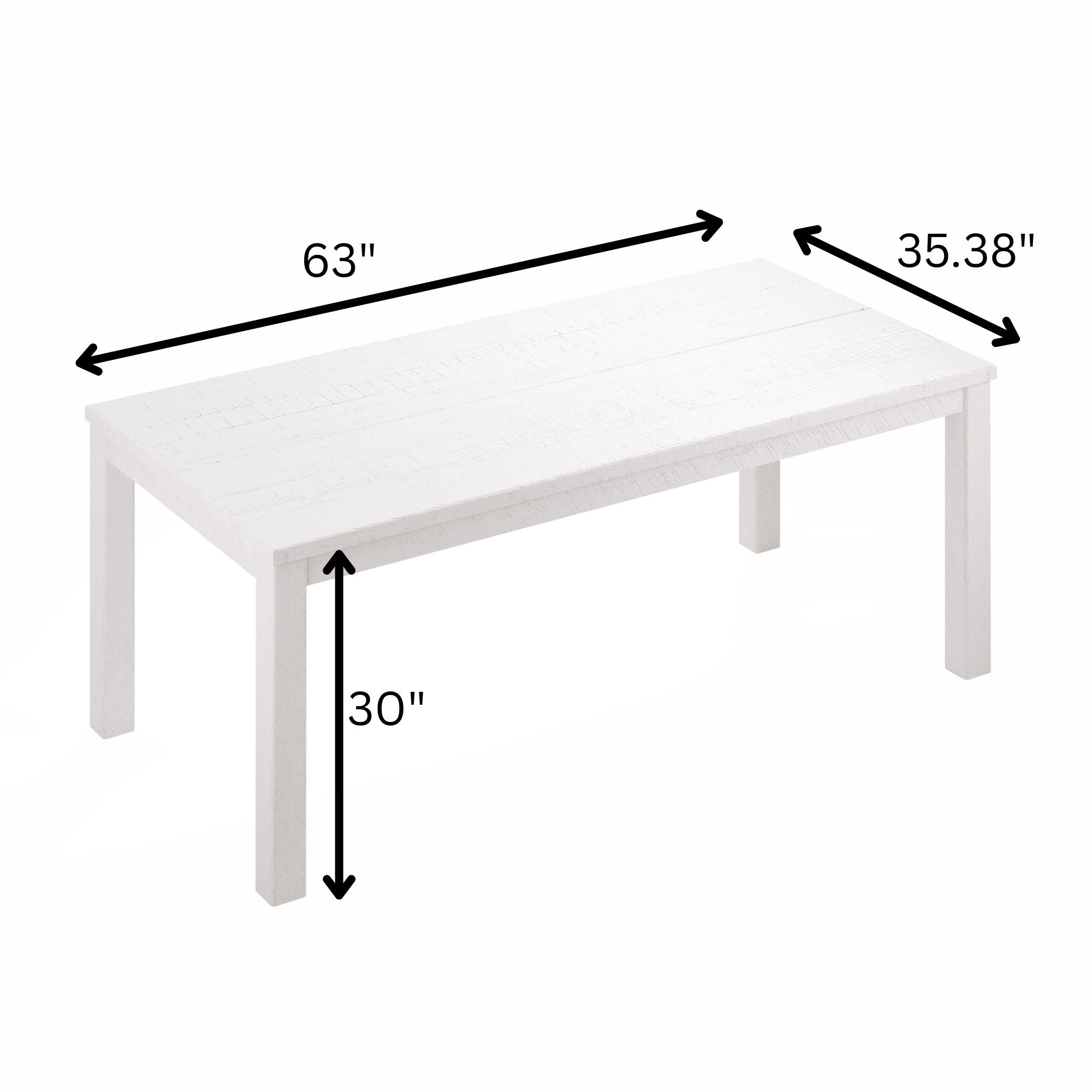 Albany - Solid Wood Dining Table For 6