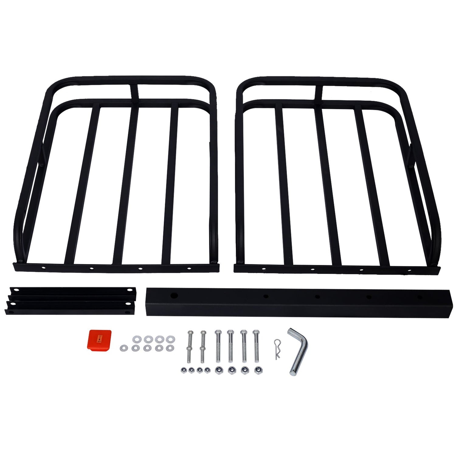 Heavy Duty Steel Hitch Mount Cargo Carrier Rack For SUV, Truck, Car With 2&quot; Receiver - Black