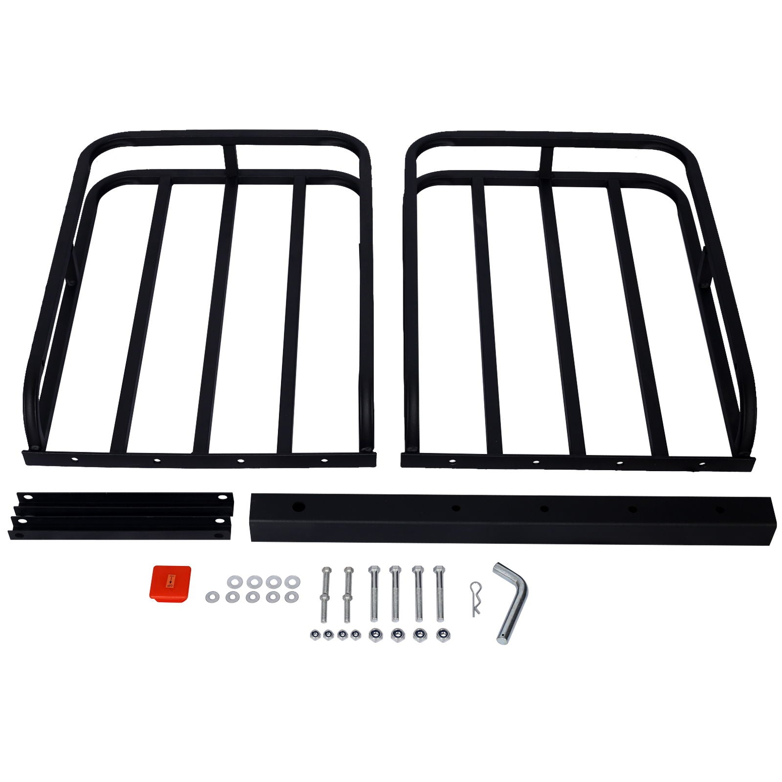Heavy Duty Steel Hitch Mount Cargo Carrier Rack For SUV, Truck, Car With 2&quot; Receiver - Black