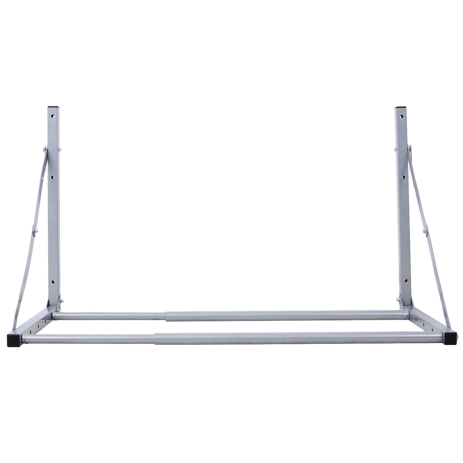 Wall-Mounted Folding Tire Storage, 30.5 To 50.5&quot; Wide, Supports 300 Pounds - Silver