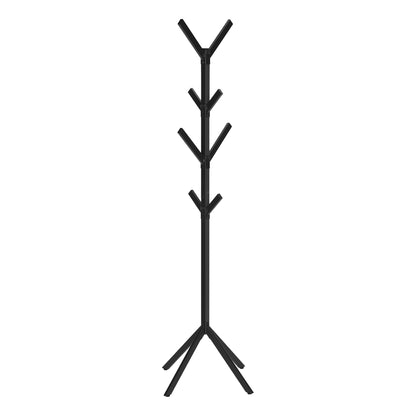 Coat Rack, Hall Tree, Free Standing, 8 Hooks, Entryway, Contemporary &amp; Modern