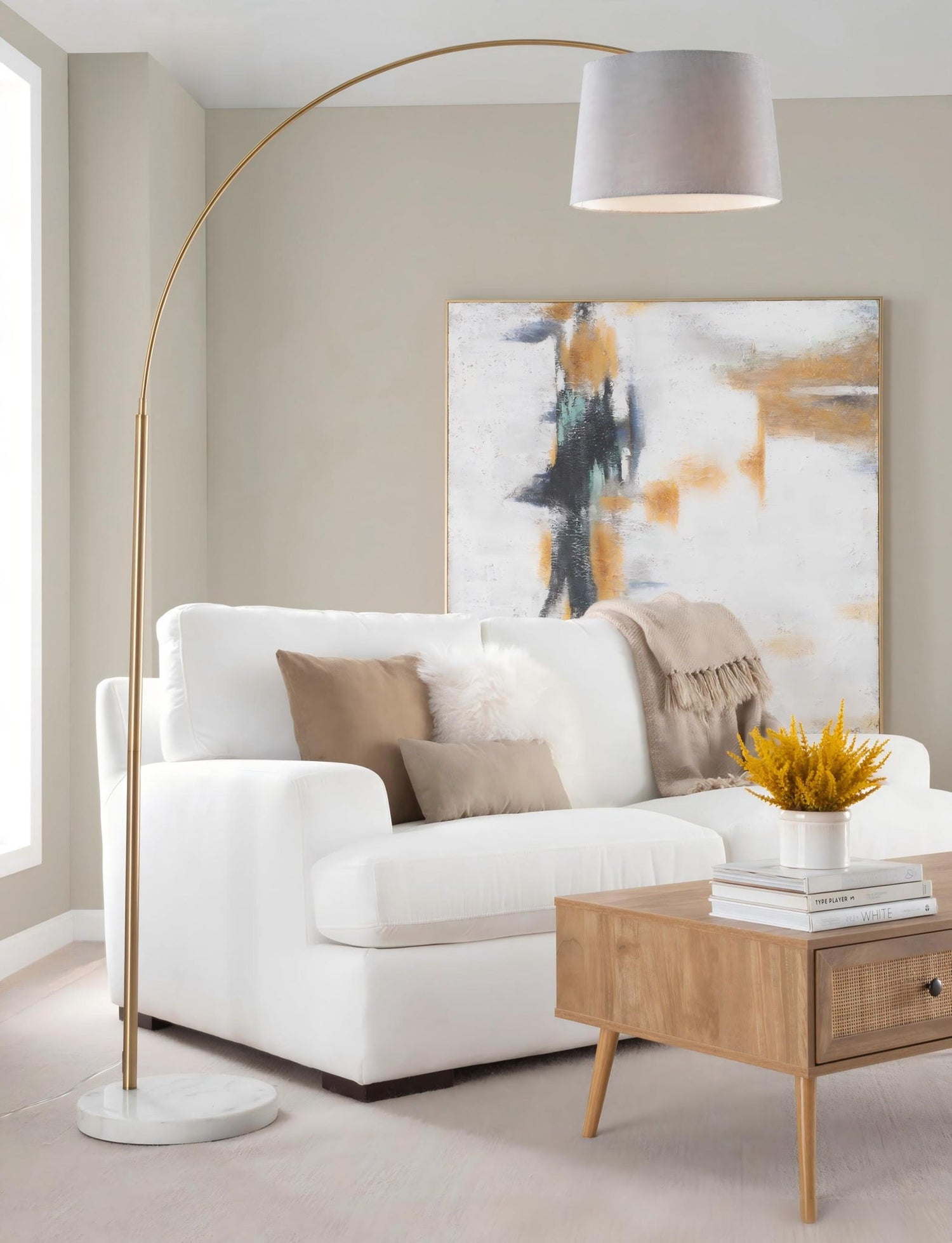 March - Contemporary Floor Lamp &amp; Elegant Finish