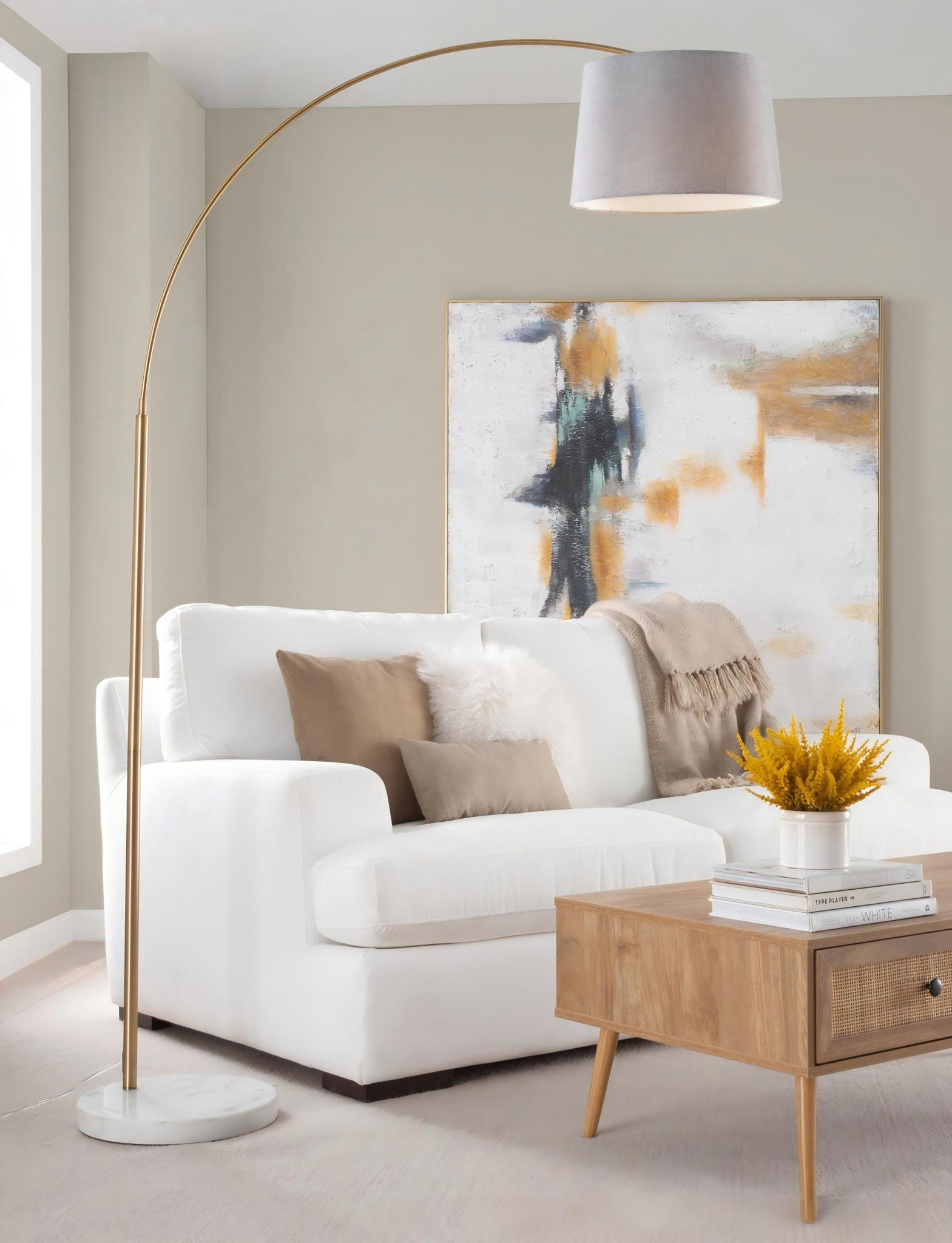 March - Contemporary Floor Lamp &amp; Elegant Finish