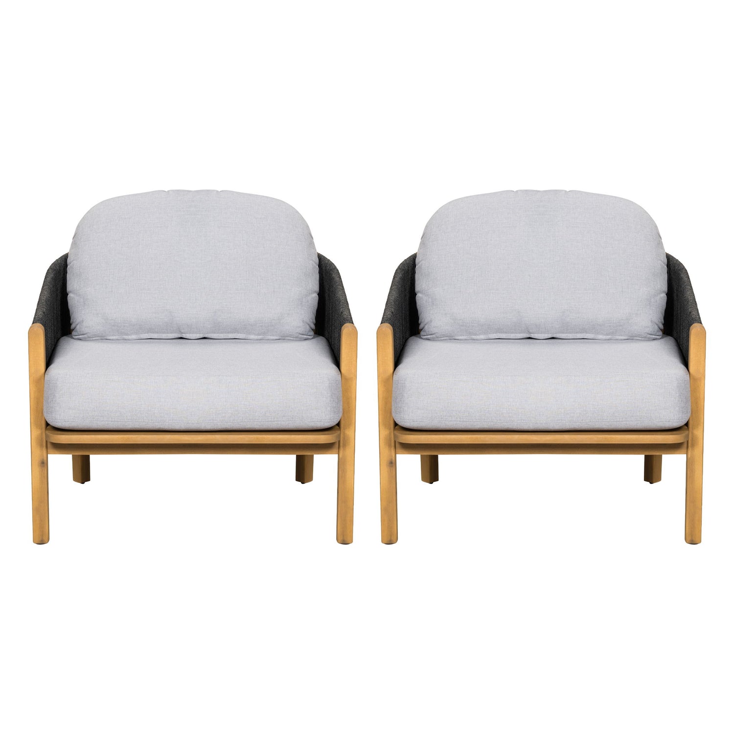 Grotta - Outdoor Wood Club Chair (Set of 2)