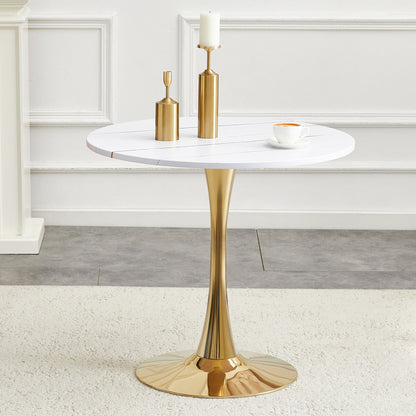 Round Dining Table &amp; Thickened Top For Kitchen