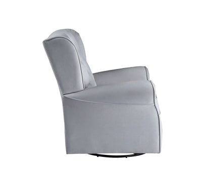 Glider Chair With Swivel - Gray
