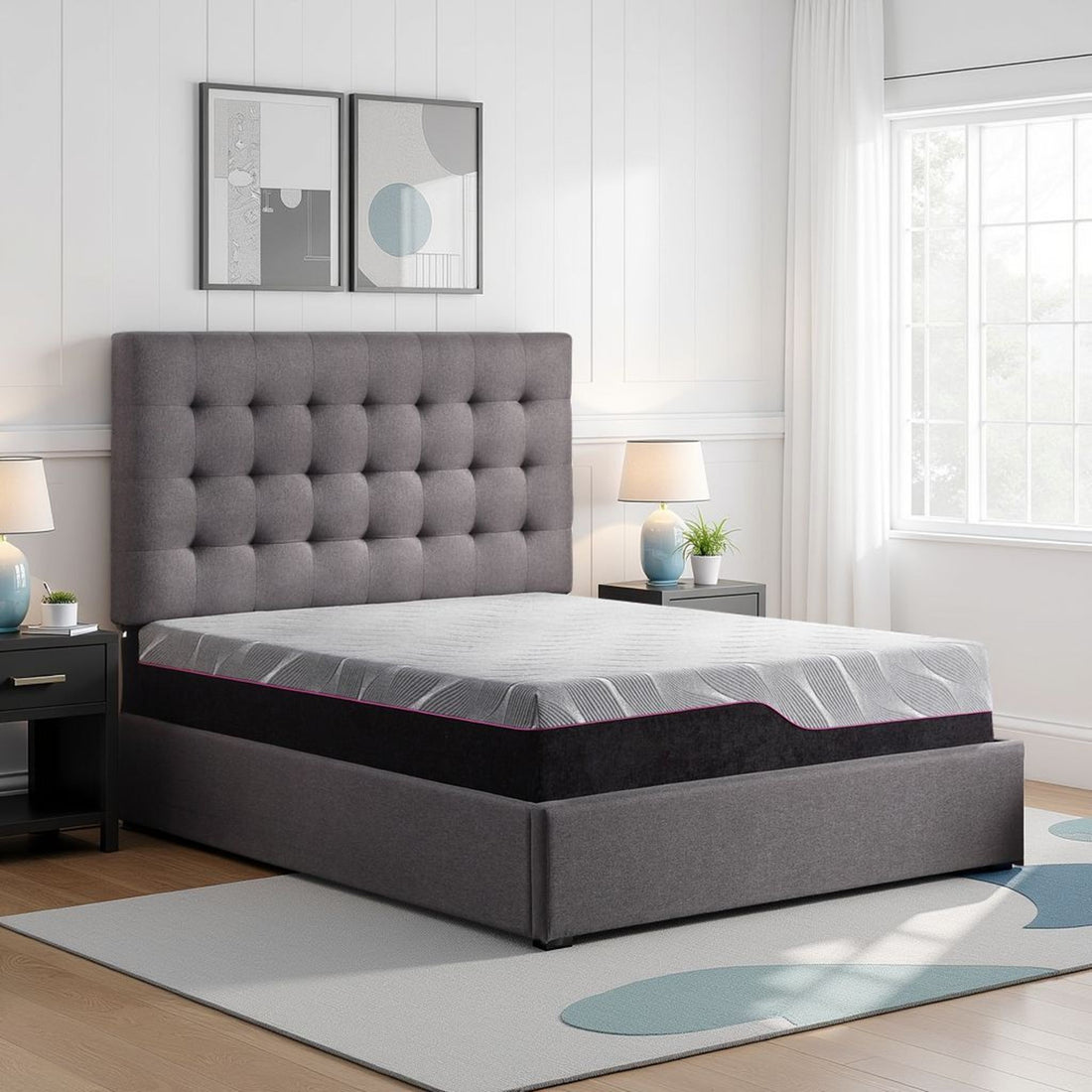 Renew - 11&quot; Cooling Fast Responding Latex Foam Mattress - Gray