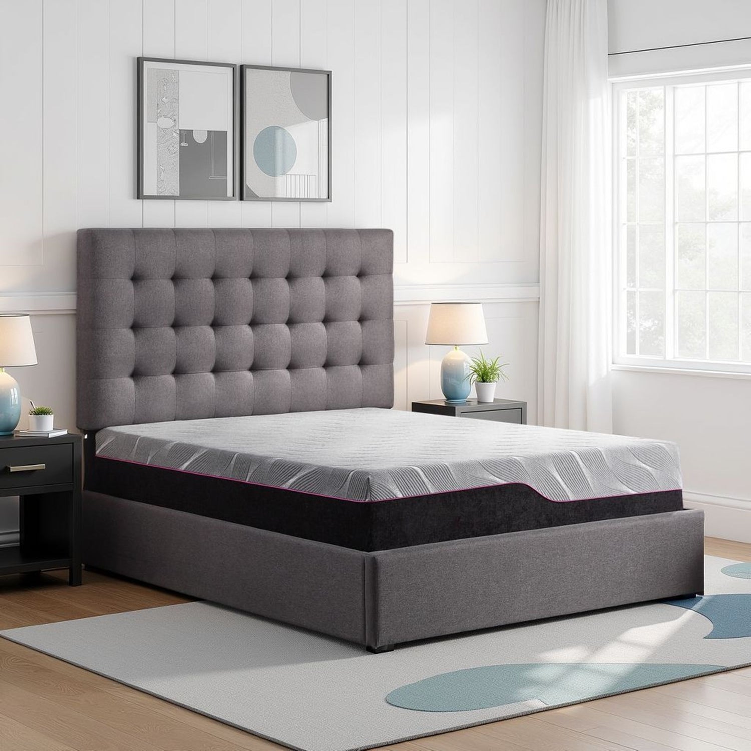Renew - 11&quot; Cooling Fast Responding Latex Foam Mattress - Gray